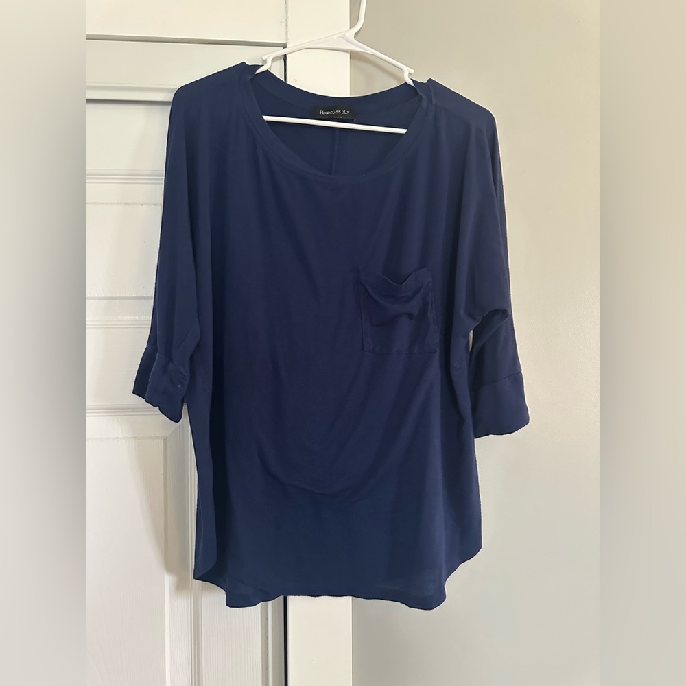 Women's Navy Blue Top